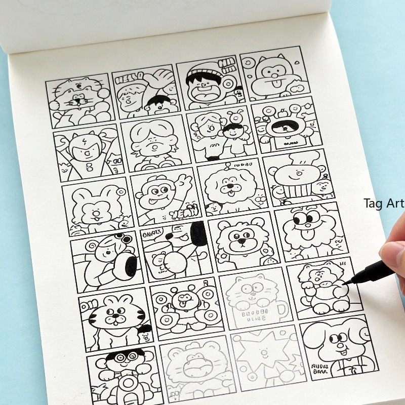 Food And Snacks Coloring Book - Libro ilustrado para aliviar el estrés,