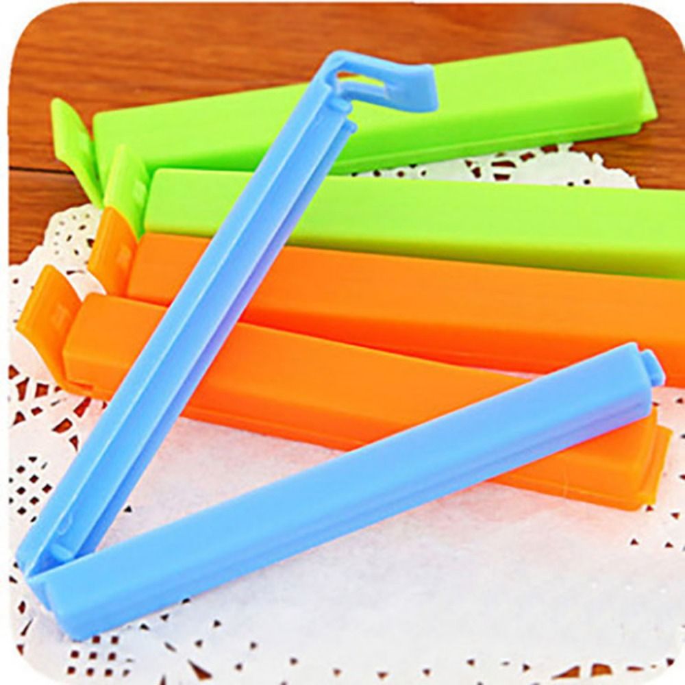 Snacks Food Labels - Clips de plástico reutilizables para almacenamiento