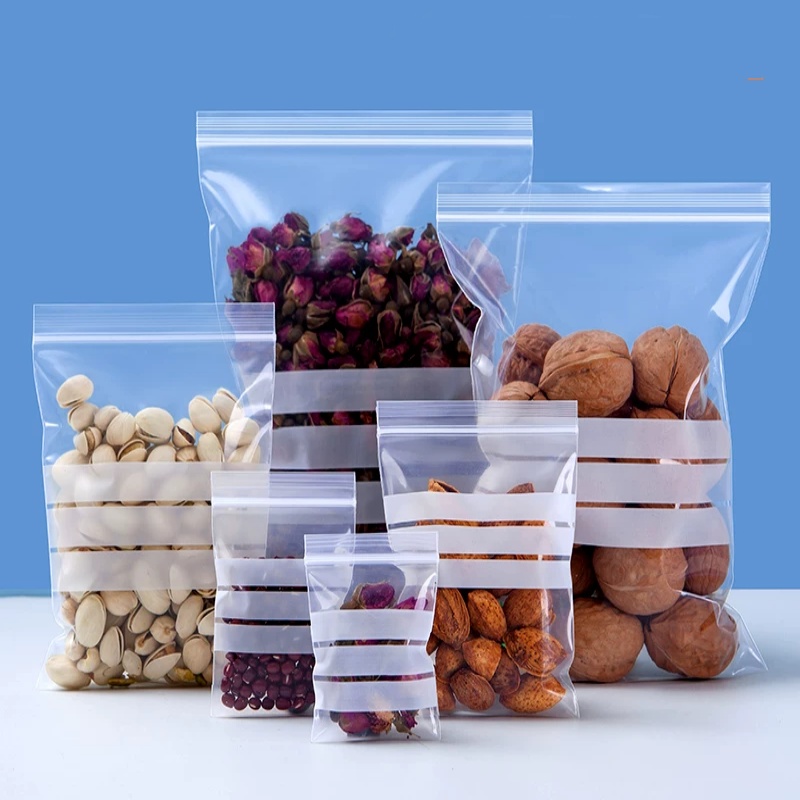 Snacks Food Labels - Paquete de 200 Bolsas de Plástico