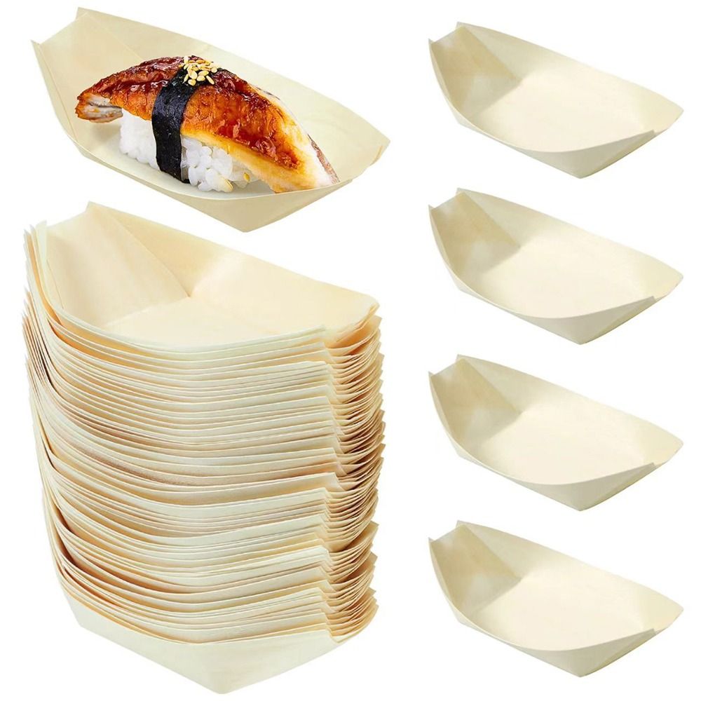 50 Platos Desechables de Mader - Food In Japanese Snacks reseña y precio