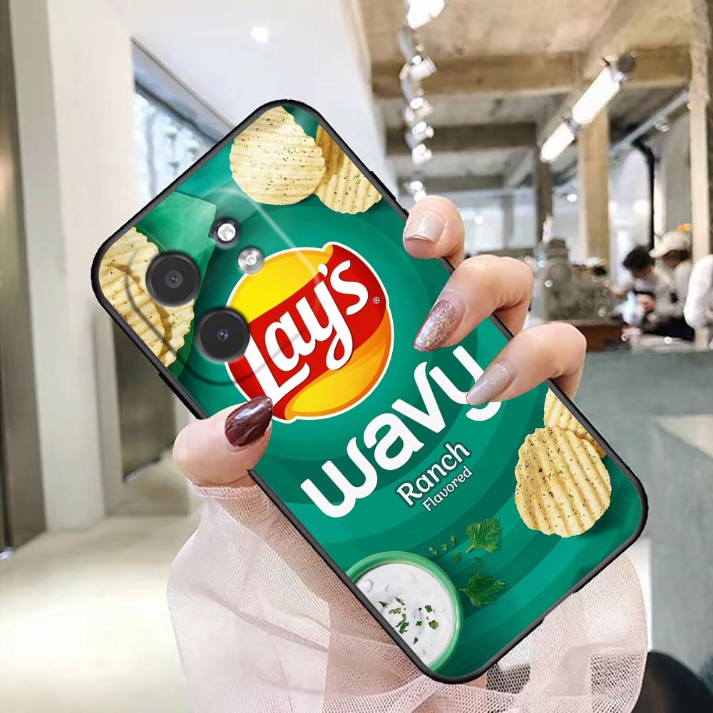 Funda para Teléfono con Diseño - Food Snacks Logos reseña y precio