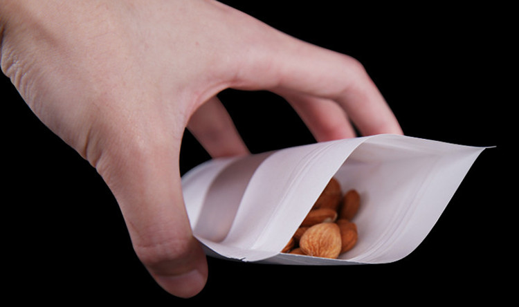 100 Bolsas de Papel Blanco Esm - Food Snacks Logos reseña y precio