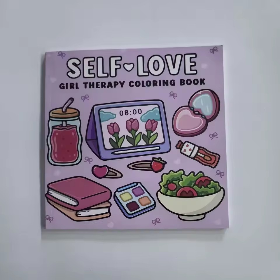 Libro para colorear Self Love  - Food And Snacks Coloring Book reseña y precio