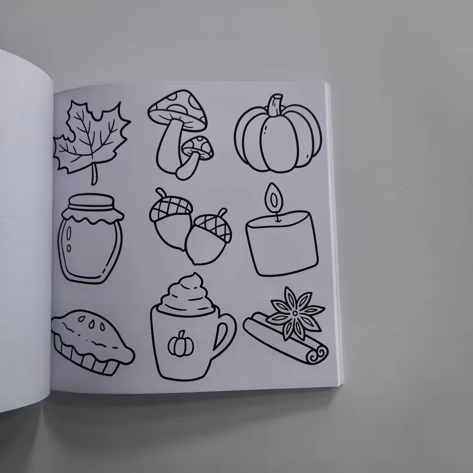 Libro para colorear Self Love  - Food And Snacks Coloring Book reseña y precio