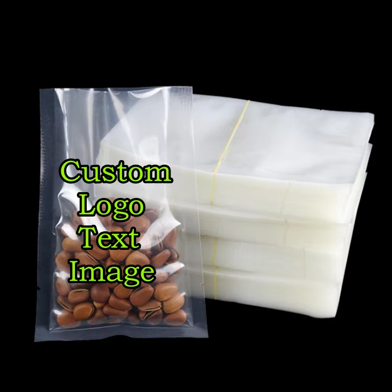 100 Bolsas de Plástico Transpa - Food Snacks Logos reseña y precio