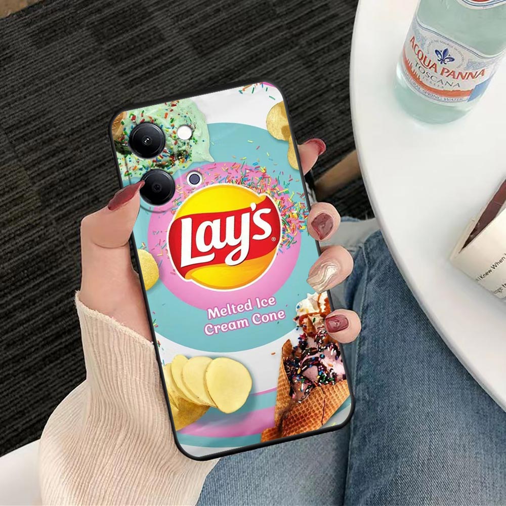 Funda de teléfono para VIVO Y4 - Food Snacks Logos reseña y precio